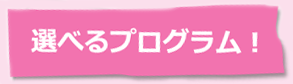 選べるプログラム